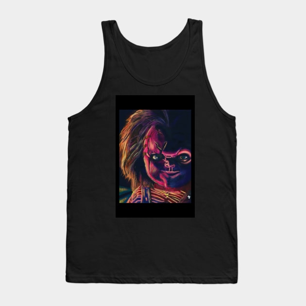 Colored Chucky Tank Top by adampage23
